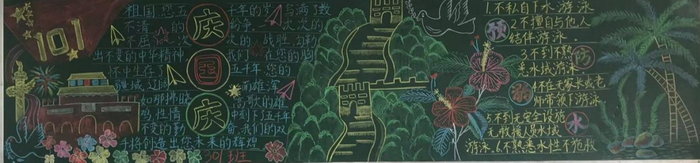 国庆节黑板报小学