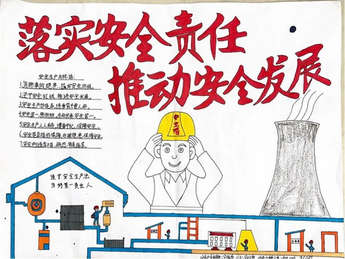 煤矿工人安全手抄报图片