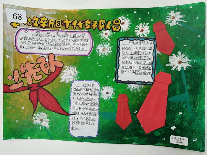 红领巾手抄报简单又漂亮