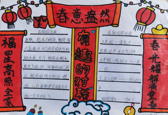 趣味汉字手抄报简单又漂亮