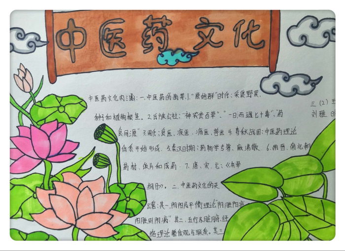 中医药传统文化进校园手抄报