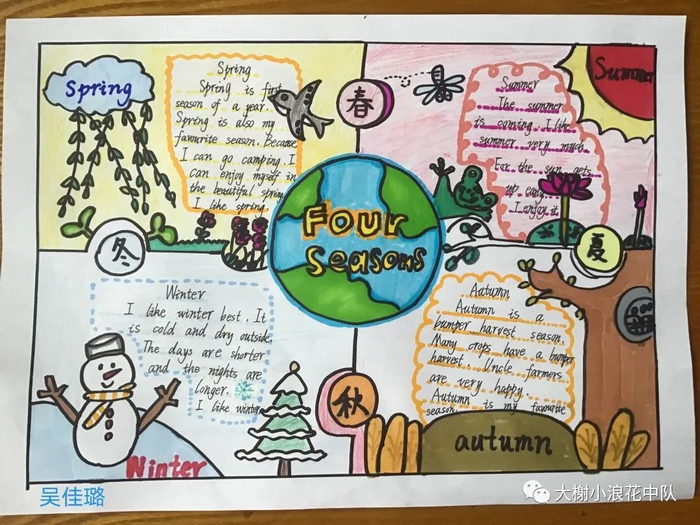 英文版我最喜欢的季节手抄报
