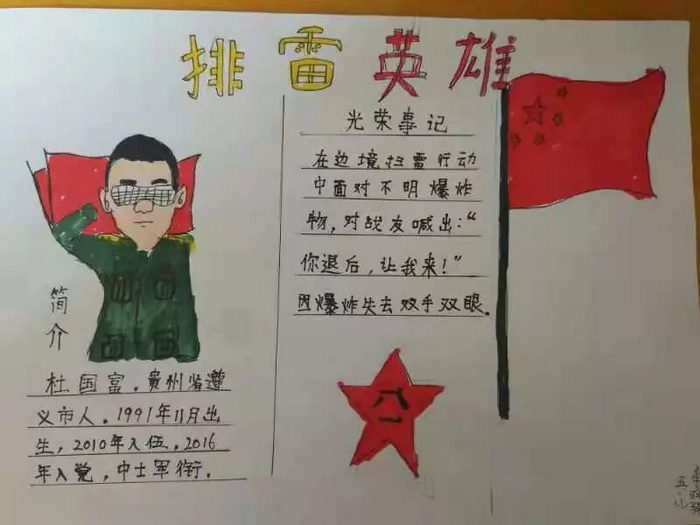 杭州革命人物手抄报图片