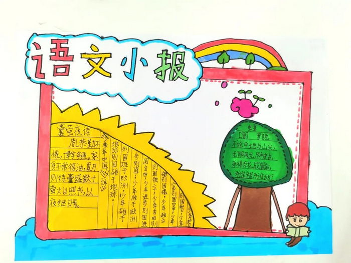 五年级语文小报手抄报