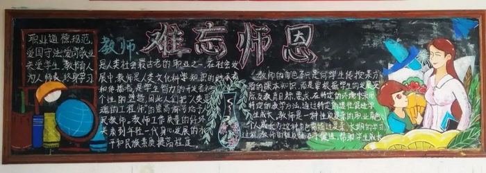 教师节黑板报图片简单又好看