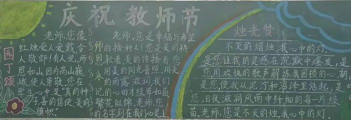 教师节黑板报图片高清
