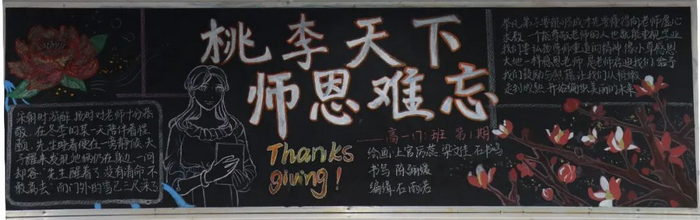 教师节黑板报图案大全简单