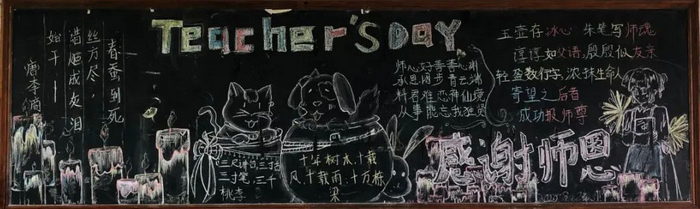 教师节黑板报图片大全简单