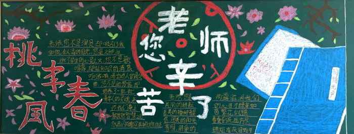不忘师恩黑板报