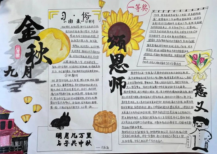 教师节的手抄报一等奖图片