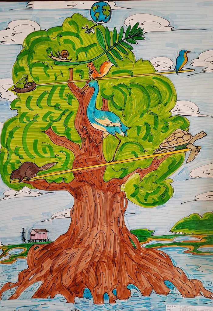 湿地主题绘画大赛图片