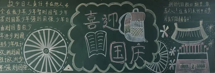 喜迎国庆黑板报文案