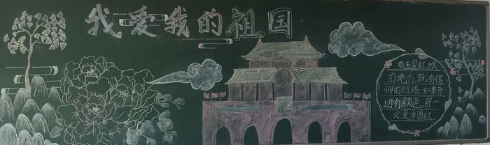 喜迎国庆黑板报素材