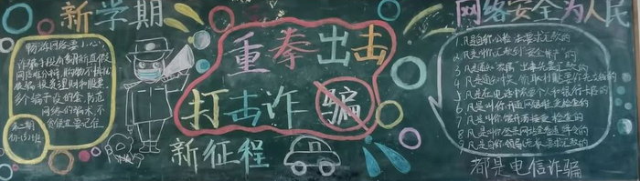 新学期网络安全黑板报