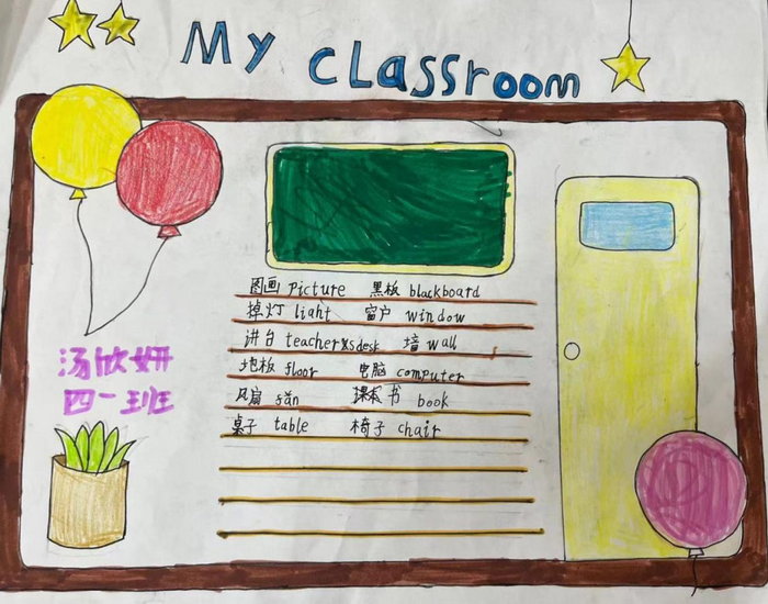 myclassroom英语手抄报内容