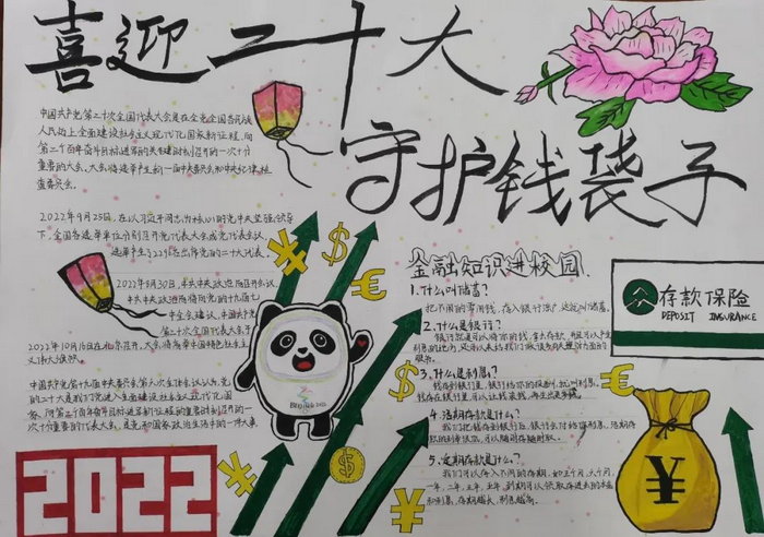 守护钱袋子手抄报怎么画