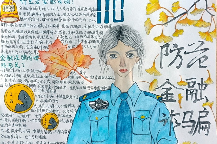 金融安全防范手抄报