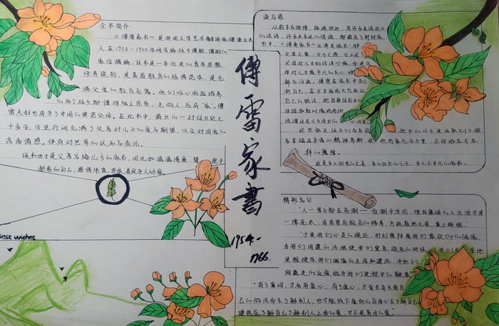 阅经典书籍绘绚彩画卷手抄报