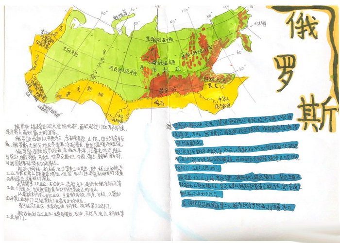 地理国家主题手抄报图片