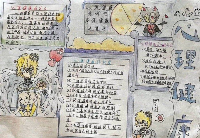 关爱自己从心开始手抄报