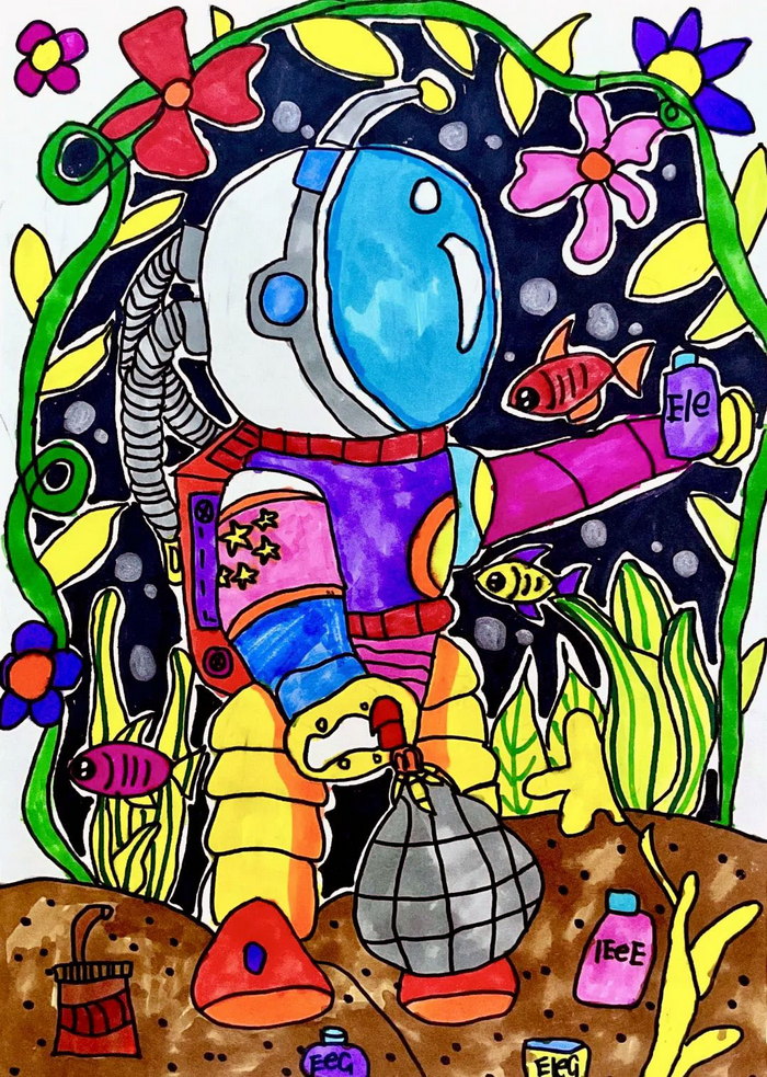 世界水日绘画三年级