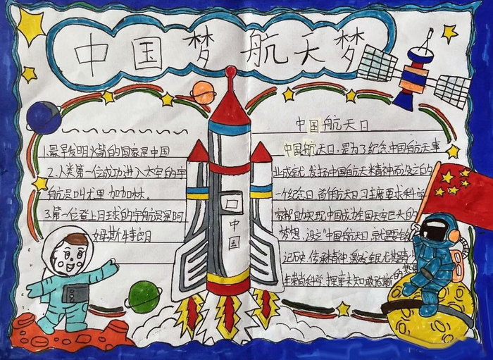 我爱科学的手抄报简单图片